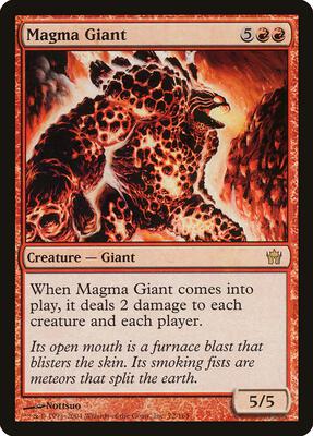 Magma Giant card from Fifth Dawn