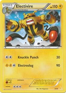 Electivire (25) card from XY Trainer Kit: Pikachu Libre & Suicune