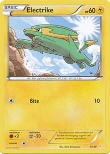 Electrike (11) card from XY Trainer Kit: Pikachu Libre & Suicune