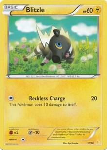 Blitzle (26) card from XY Trainer Kit: Pikachu Libre & Suicune