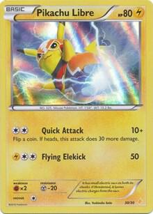 Pikachu Libre (30 - Holo) card from XY Trainer Kit: Pikachu Libre & Suicune