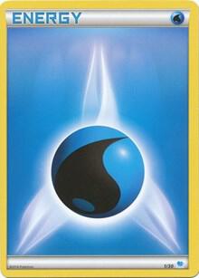 Water Energy (2) card from XY Trainer Kit: Pikachu Libre & Suicune