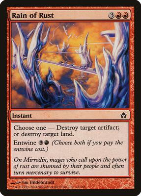 Rain of Rust card from Fifth Dawn