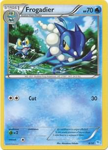 Frogadier (21) card from XY Trainer Kit: Pikachu Libre & Suicune
