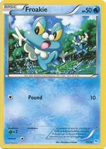 Froakie (23) card from XY Trainer Kit: Pikachu Libre & Suicune