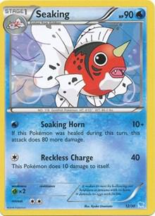 Seaking (25) card from XY Trainer Kit: Pikachu Libre & Suicune