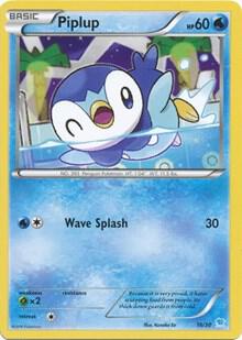 Piplup card from XY Trainer Kit: Pikachu Libre & Suicune