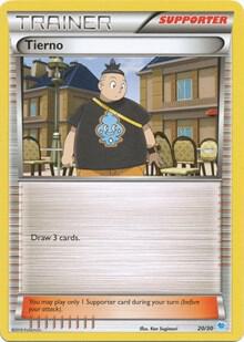 Tierno (20 - Suicune Deck) card from XY Trainer Kit: Pikachu Libre & Suicune