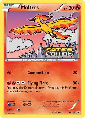 Moltres (Prerelease) card from XY Promos