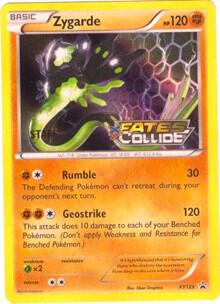 Zygarde - XY129 (Prerelease) [Staff] card from XY Promos
