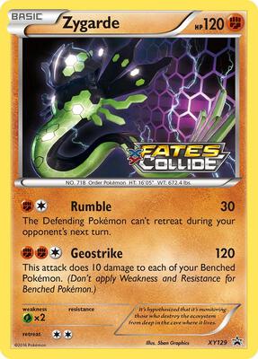 Zygarde (Prerelease) card from XY Promos