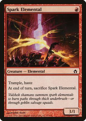 Spark Elemental card from Fifth Dawn