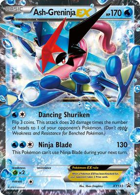 Ash-Greninja EX - XY133 card from XY Promos
