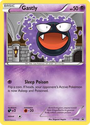 Gastly card from XY Promos