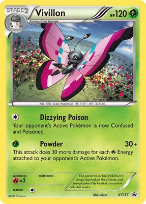 Vivillon card from XY Promos