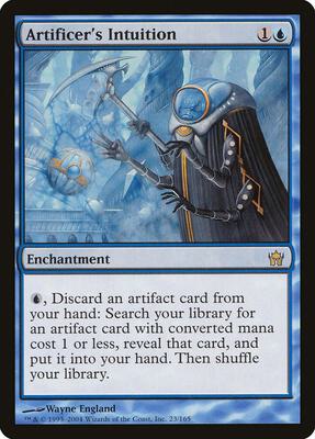 Artificer's Intuition card from Fifth Dawn