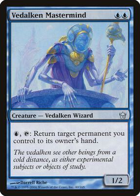 Vedalken Mastermind card from Fifth Dawn