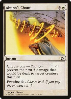 Abuna's Chant card from Fifth Dawn