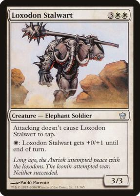 Loxodon Stalwart card from Fifth Dawn