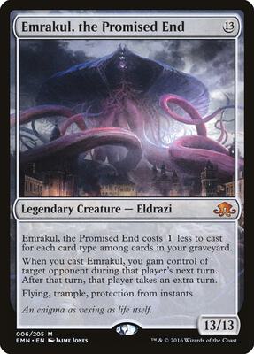 Emrakul, the Promised End card from Eldritch Moon