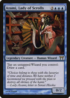 Azami, Lady of Scrolls card from Champions of Kamigawa