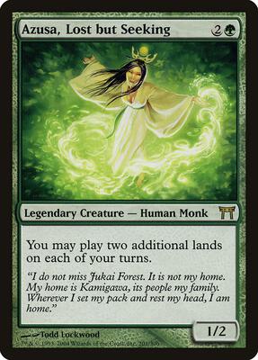 Azusa, Lost but Seeking card from Champions of Kamigawa