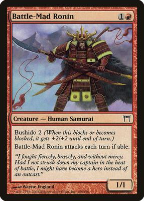Battle-Mad Ronin card from Champions of Kamigawa