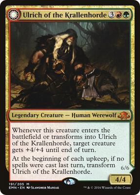 Ulrich of the Krallenhorde card from Eldritch Moon