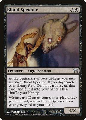 Blood Speaker card from Champions of Kamigawa