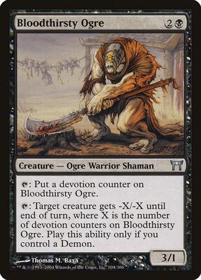 Bloodthirsty Ogre card from Champions of Kamigawa