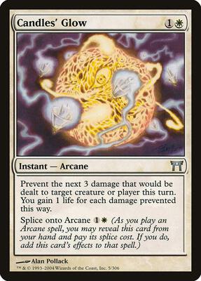 Candles' Glow card from Champions of Kamigawa