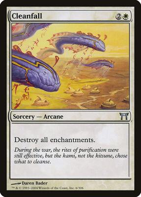 Cleanfall card from Champions of Kamigawa