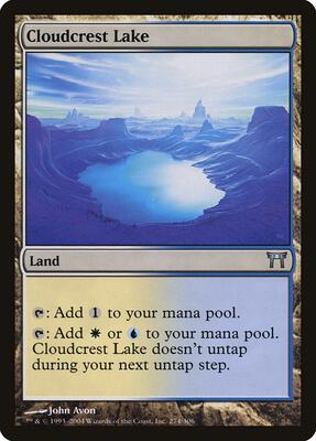 Cloudcrest Lake card from Champions of Kamigawa