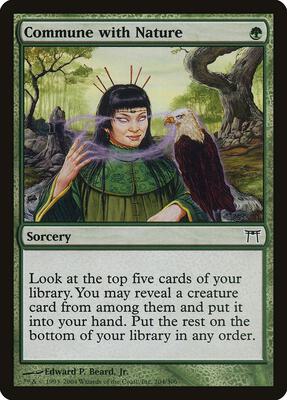 Commune with Nature card from Champions of Kamigawa
