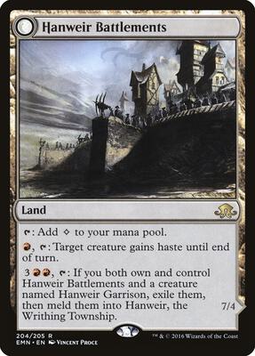 Hanweir Battlements card from Eldritch Moon