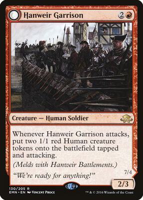 Hanweir Garrison card from Eldritch Moon
