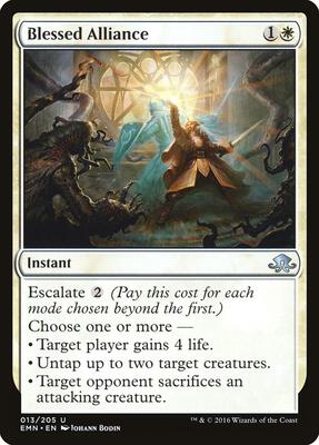 Blessed Alliance card from Eldritch Moon