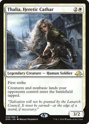 Thalia, Heretic Cathar card from Eldritch Moon