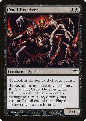 Cruel Deceiver card from Champions of Kamigawa