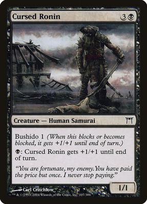 Cursed Ronin card from Champions of Kamigawa