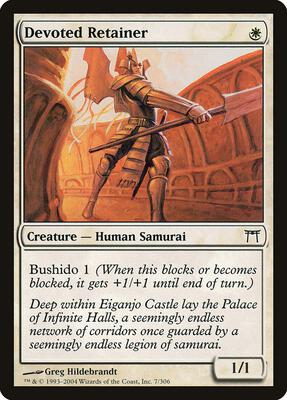 Devoted Retainer card from Champions of Kamigawa