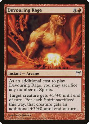 Devouring Rage card from Champions of Kamigawa