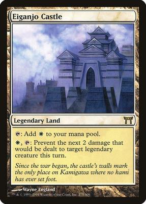 Eiganjo Castle card from Champions of Kamigawa