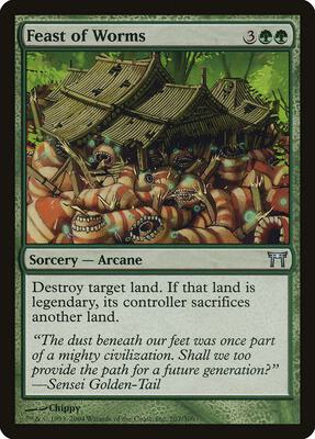 Feast of Worms card from Champions of Kamigawa