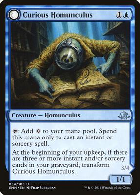 Curious Homunculus card from Eldritch Moon