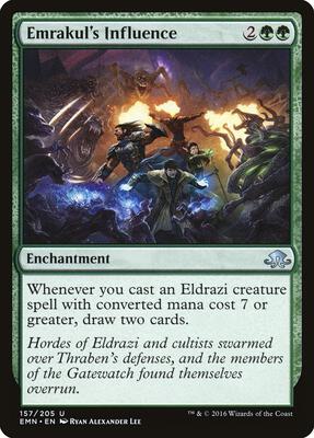 Emrakul's Influence card from Eldritch Moon