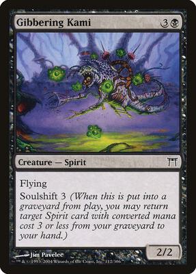 Gibbering Kami card from Champions of Kamigawa