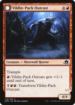 Vildin-Pack Outcast card from Eldritch Moon