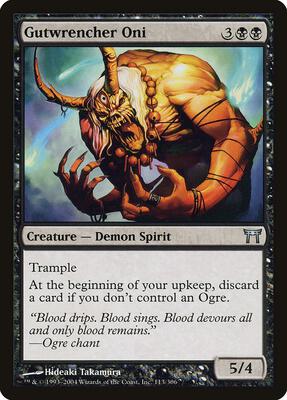 Gutwrencher Oni card from Champions of Kamigawa