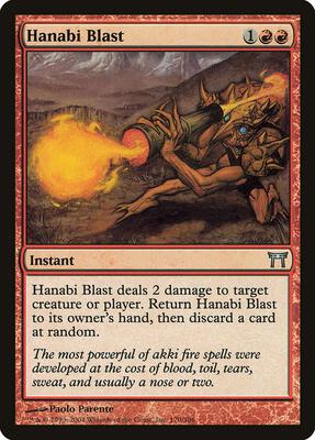 Hanabi Blast card from Champions of Kamigawa
